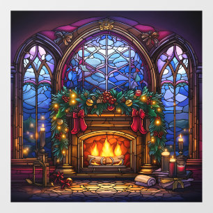 Weihnachtsglas-Fensterverkleidung Fensteraufkleber