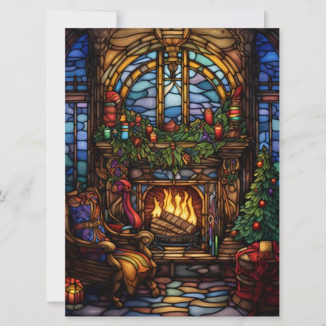 Weihnachtsglas-Karte Feiertagskarte (Vorderseite)