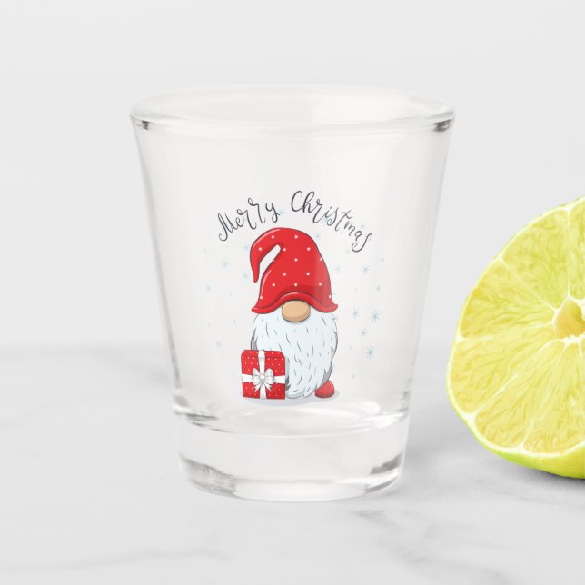 Weihnachtsglas| Weihnachtsglocke Schnapsglas (Vorderseite)