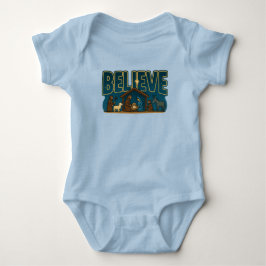 Weihnachtsglaube-Design Baby Strampler