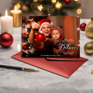 Weihnachtsglaubenskarte für Weihnachtsfreude Feiertagskarte