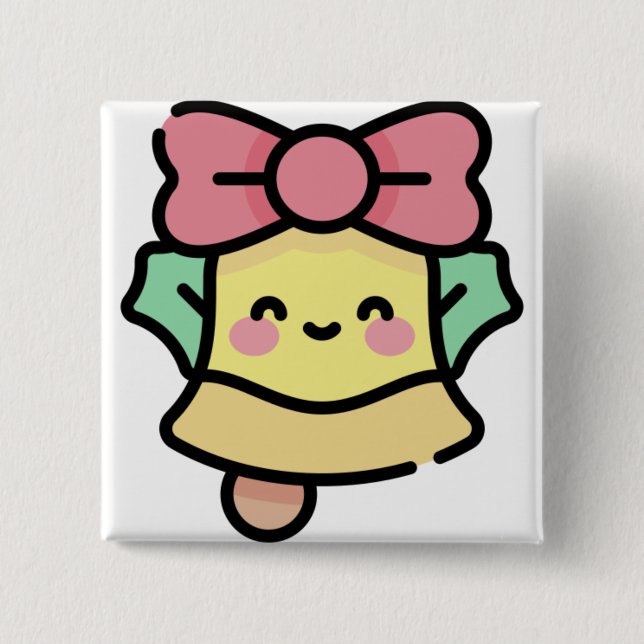 Weihnachtsglocke Button (Vorderseite)