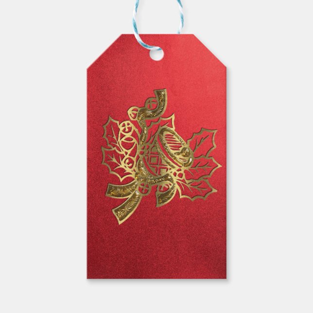 Weihnachtsglocke Geschenkanhänger (Vorderseite)