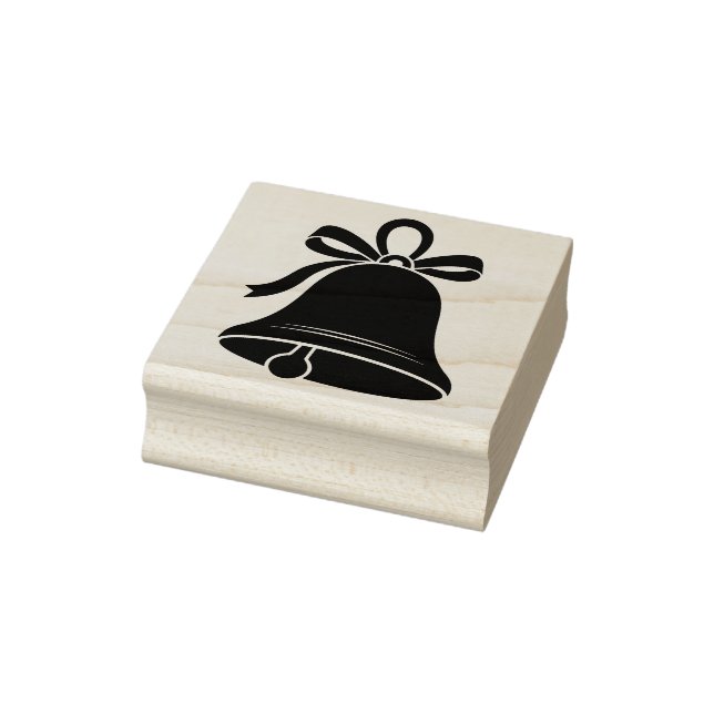 Weihnachtsglocke in der Schwarzen Silhouette Gummistempel (Stempel)