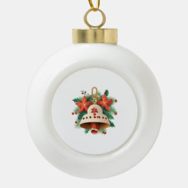 Weihnachtsglocke Keramik Kugel-Ornament