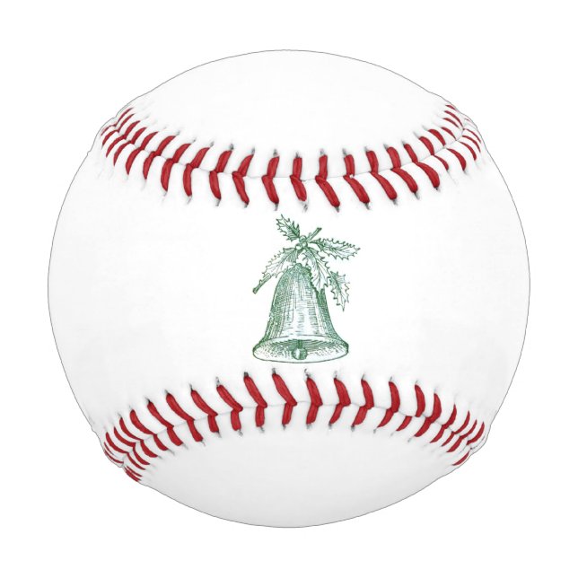 Weihnachtsglocke mit Holly Baseball (Rückseite)