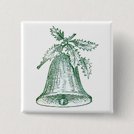 Weihnachtsglocke mit Holly Button