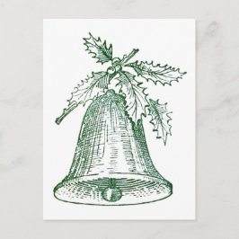 Weihnachtsglocke mit Holly Postkarte