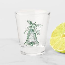 Weihnachtsglocke mit Holly Schnapsglas