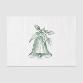 Weihnachtsglocke mit Holly Seidenpapier