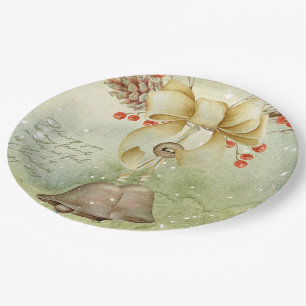 Weihnachtsglocke Pappteller