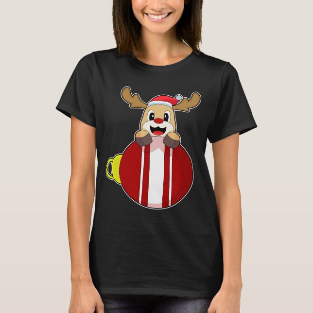 Weihnachtsglocke Reindeers T-Shirt (Vorderseite)