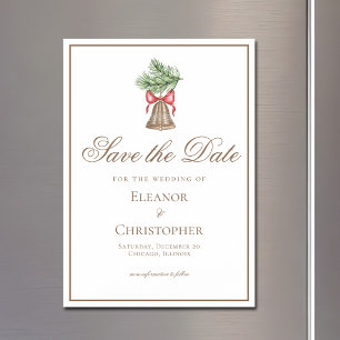 Weihnachtsglocke Save the Date Magneteinladung