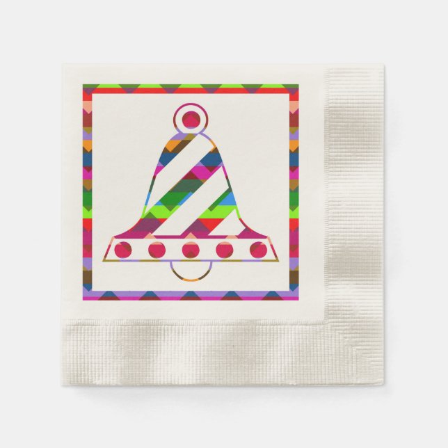 Weihnachtsglocke Serviette (Vorderseite)