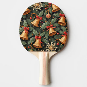 Weihnachtsglocken, Dekoratives Weihnachtsmuster, Tischtennis Schläger
