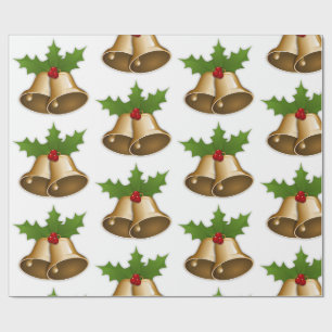 Weihnachtsglocken Geschenkpapier