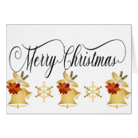 Weihnachtsglocken Gold, Frohe Weihnachten Custom