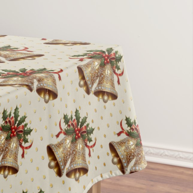 Weihnachtsglocken Gold Weihnachtsglocken Tischdecke (Beispiel)