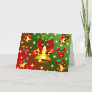 Weihnachtsglocken Grußkarte Karte