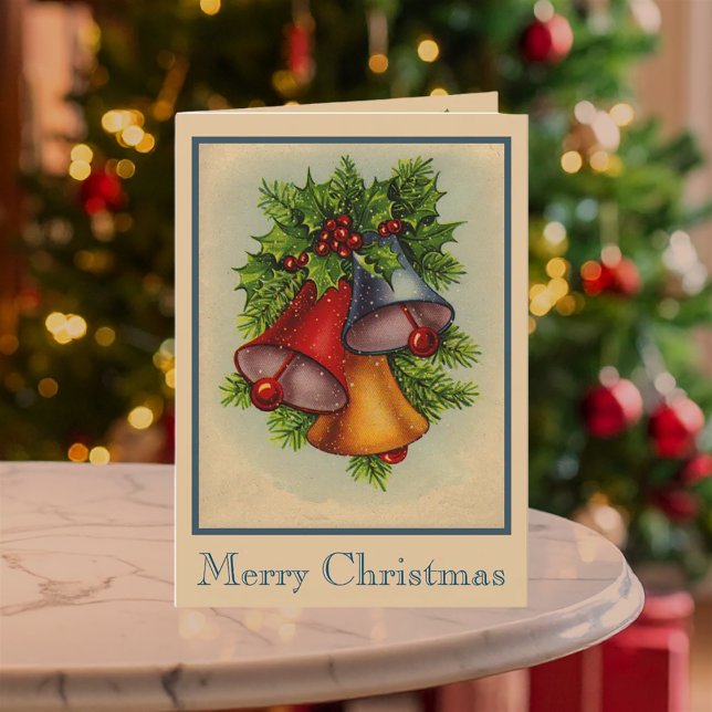 Weihnachtsglocken Karte (Christmas Bells Folded Card)