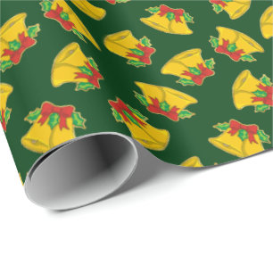 Weihnachtsglocken Muster Geschenkpapier