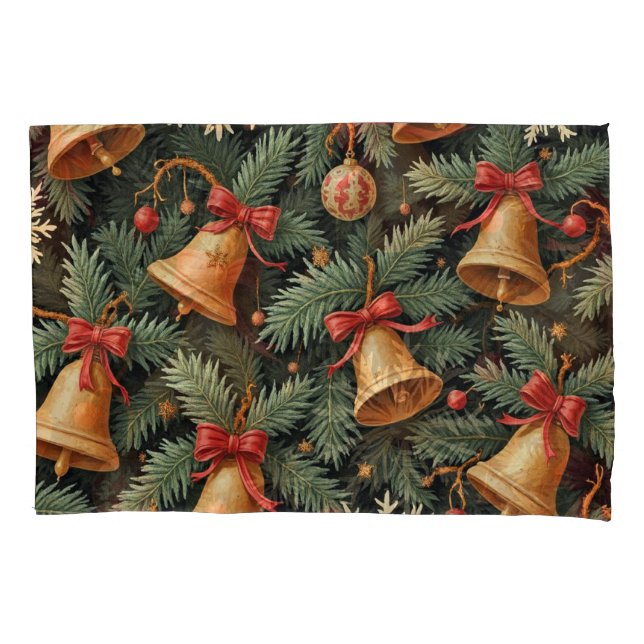 Weihnachtsglocken Muster, Kissenbezug (Vorderseite)