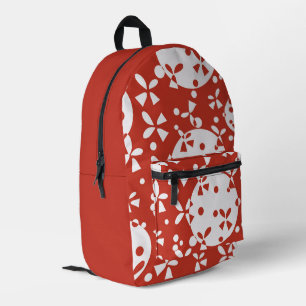 Weihnachtsglocken-Muster - Rotes Weiß Nahtloses De Bedruckter Rucksack