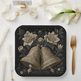 Weihnachtsglocken Pappteller