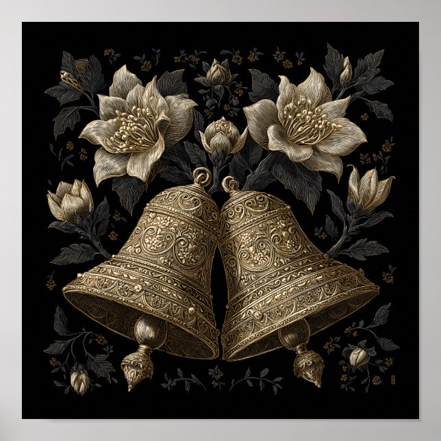 Weihnachtsglocken Poster (Vorne)