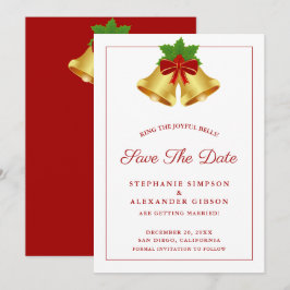 Weihnachtsglocken Red Berries Hochzeit Save The Date