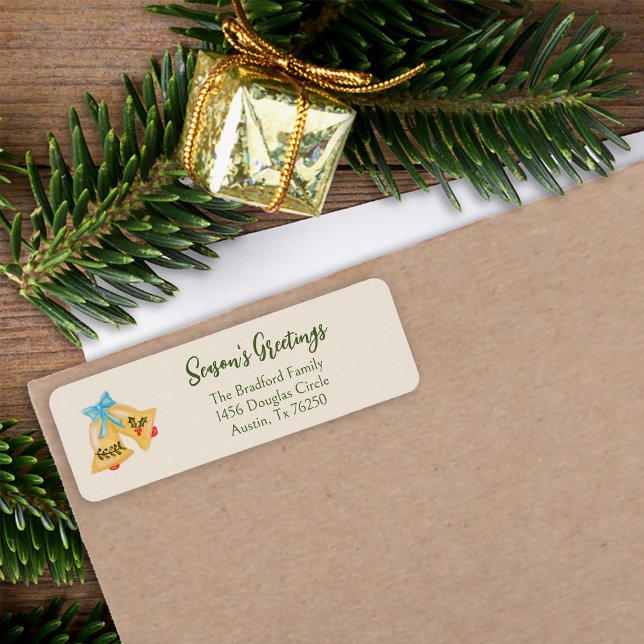 Weihnachtsglocken Red Green Gold Minimal (Von Creator hochgeladen)