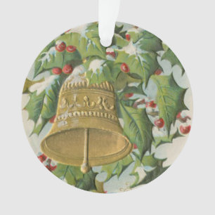 Weihnachtsglocken und Frozen Holly Ornament
