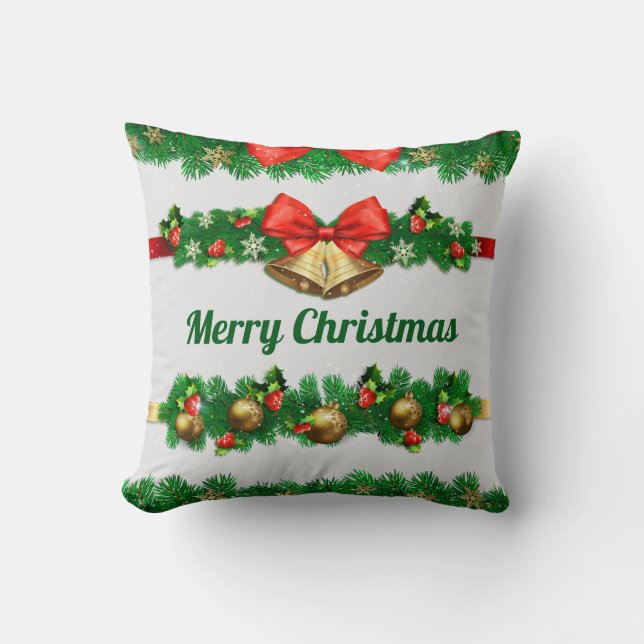 Weihnachtsglocken und Heilige| Kissen (Vorderseite)