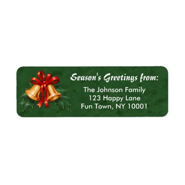 Weihnachtsglocken und Holly Verlasse grün (Vorne)