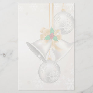 Weihnachtsglocken und -schmuck briefpapier