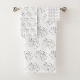 Weihnachtsglocken Wiederholen Weihnachten Hochzeit Badhandtuch Set