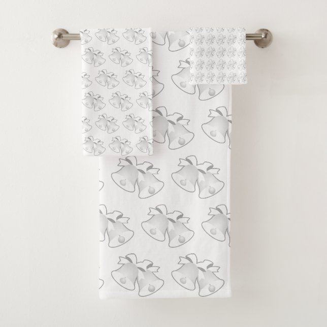 Weihnachtsglocken Wiederholen Weihnachten Hochzeit Badhandtuch Set (Insitu)