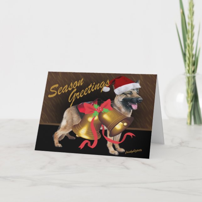 Weihnachtsglockenkarte Feiertagskarte (Vorderseite)