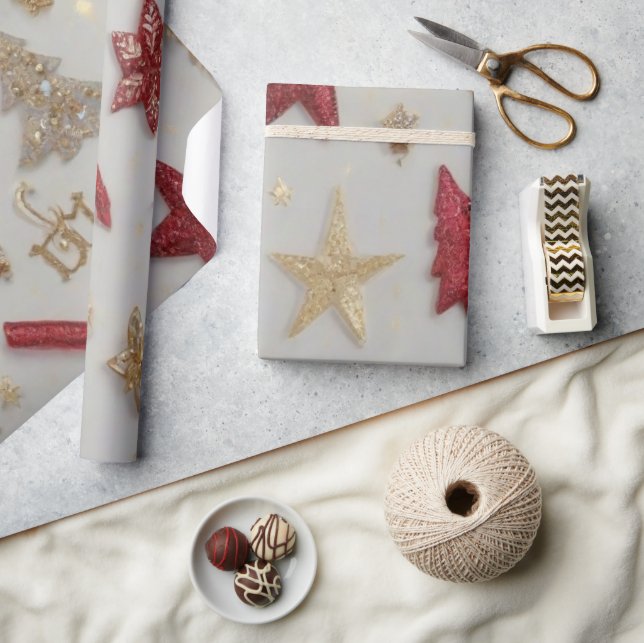 Weihnachtsglorie Geschenkpapier (Kunsthandwerk)
