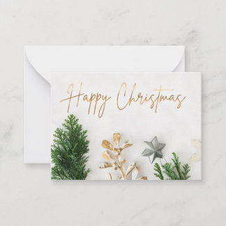 Weihnachtsglückwunschkarte. Mitteilungskarte