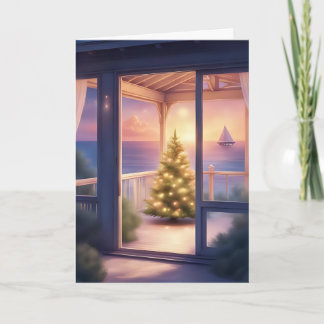 Weihnachtsglühen am Meer Karte