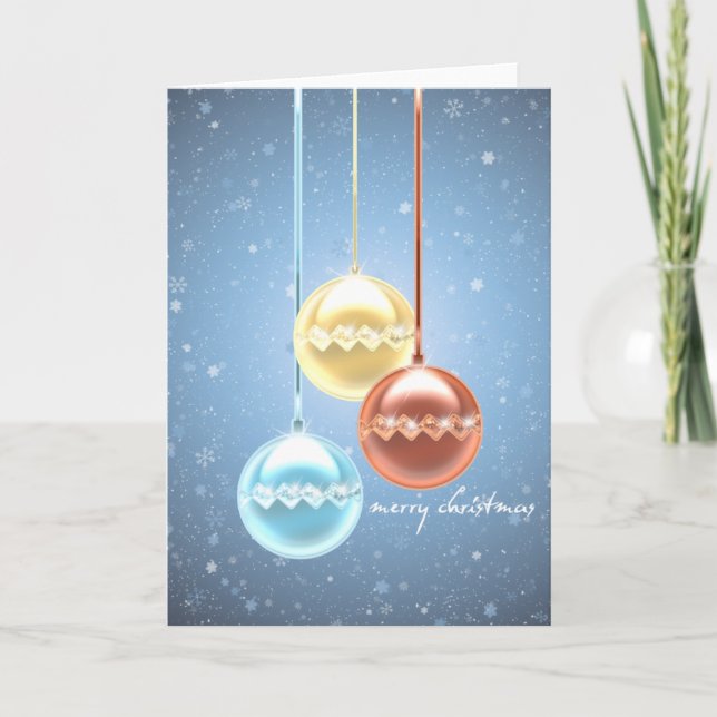 Weihnachtsglühen Feiertagskarte (Vorderseite)