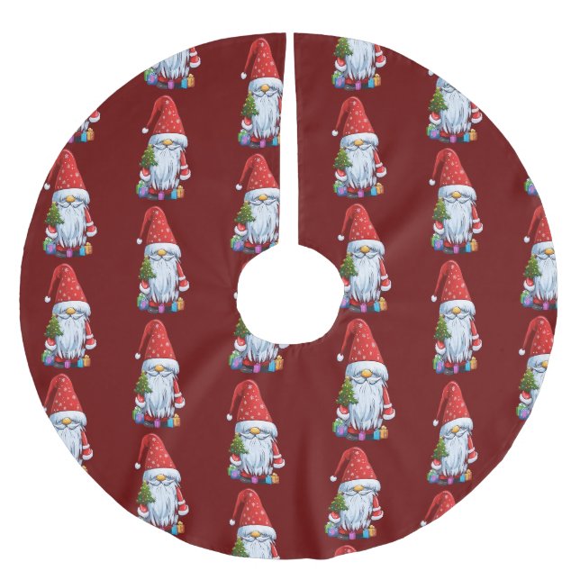 Weihnachtsgnock Gonk in festlicher Ausführung Polyester Weihnachtsbaumdecke (Vorderseite)