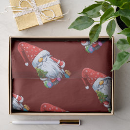 Weihnachtsgnock Gonk in festlicher Ausführung Seidenpapier