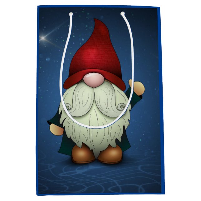 Weihnachtsgnom-Geschenktasche Mittlere Geschenktüte (Vorderseite)