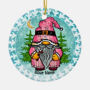 Weihnachtsgnom keramik ornament