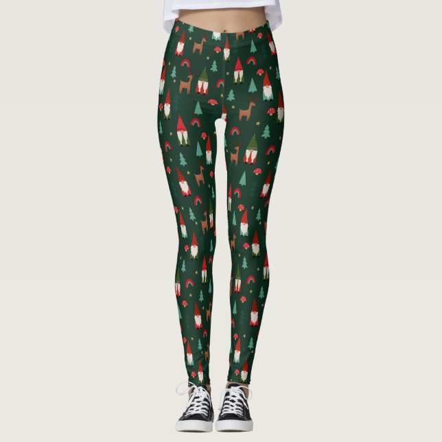 Weihnachtsgnomade Leggings (Vorderseite)