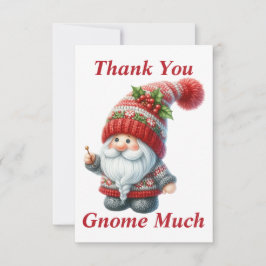 Weihnachtsgnome Dankeschön-Karte Dankeskarte