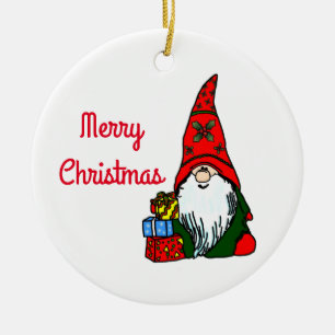 WeihnachtsGnome Keramikornament