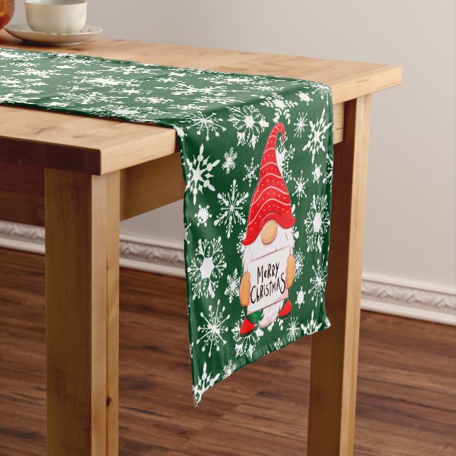 Weihnachtsgnome Kurzer Tischläufer (Beispiel)